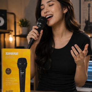 Micrófono Profesional Shure SV200 con Cable XLR | Sonido Claro para Karaoke, Eventos y Conferencias