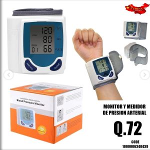 Monitor Digital de Presión Arterial de Muñeca Automático