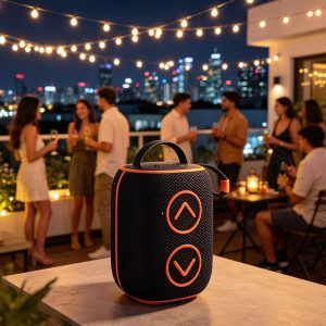 Parlante Bluetooth BOOMS 580 Resistente al Agua IPX6 | Sonido X-Bass y Luces LED RGB