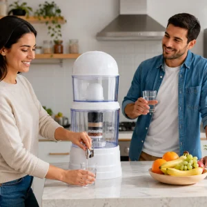 Purificador de Agua con Sistema de Filtración Multicapa para Hogar y Oficina