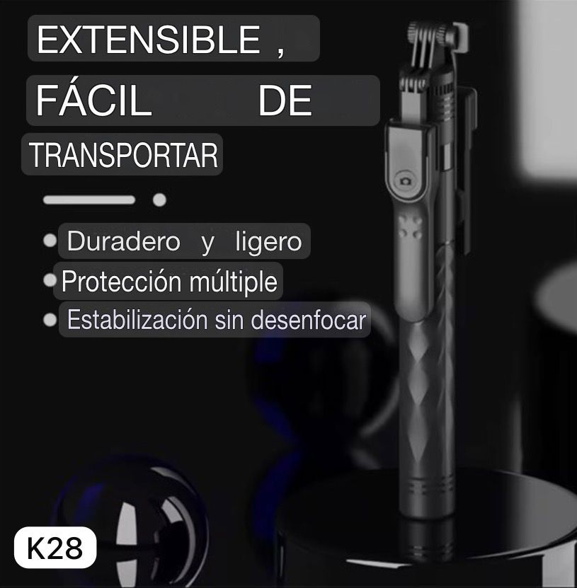 Trípode Profesional X49 de 1.75 Metros con Control Bluetooth | Soporte para Fotos, Videos y Streaming