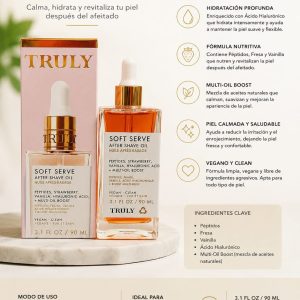 TRULY Soft Serve After Shave Oil Hidratante y Calmante 90 ml