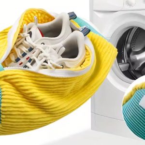 Bolsa para Lavar Zapatos en Lavadora con Cremallera – Reutilizable y de Malla Resistente