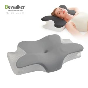 Almohada Cervical Ergonómica Memory Foam Tipo Mariposa – Soporte Anatómico para Cuello y Columna