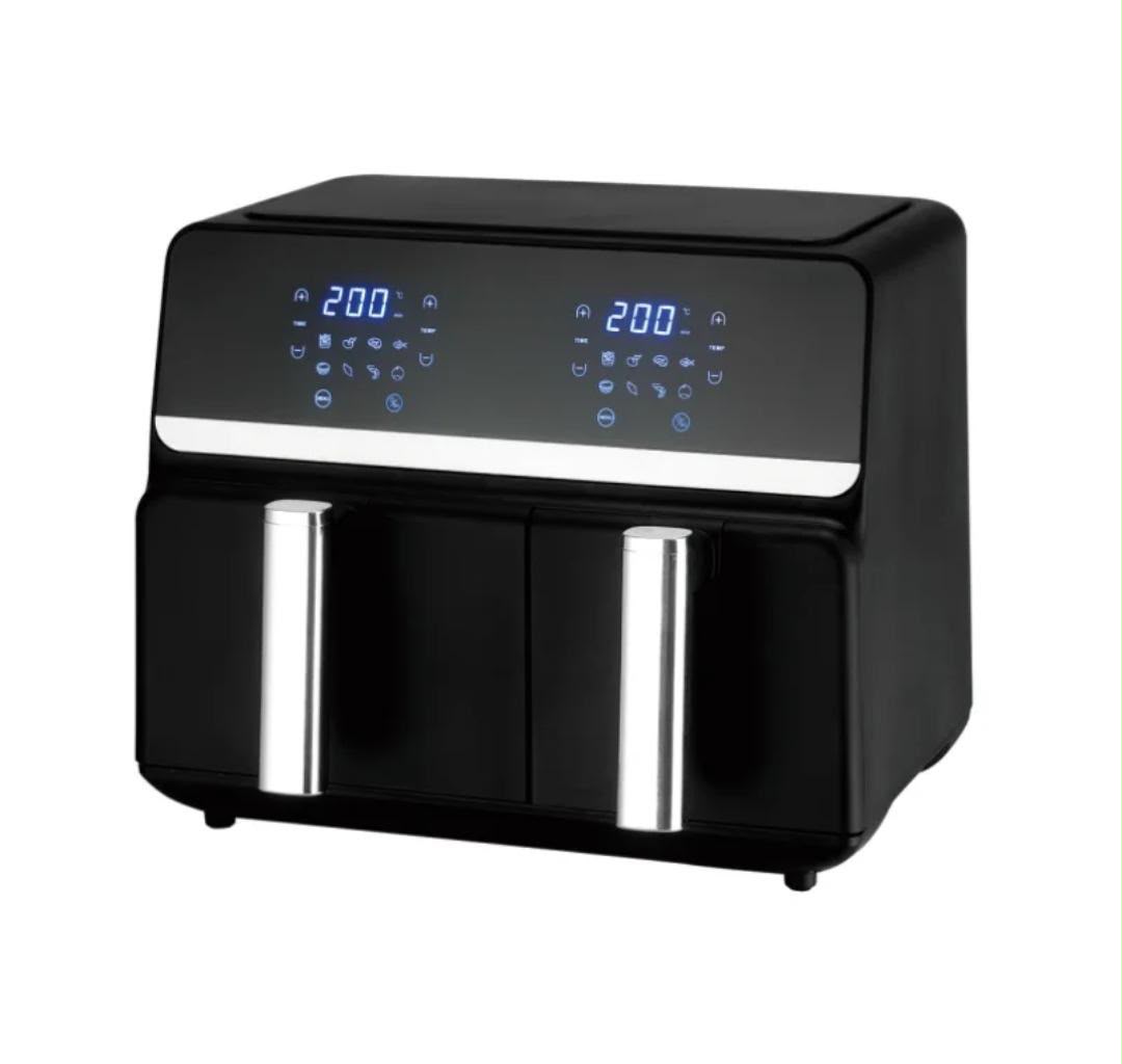 Freidora de Aire Doble Nobelsound NB2100 de 9 Litros – Doble Canasta con Panel Táctil Digital - Imagen 6
