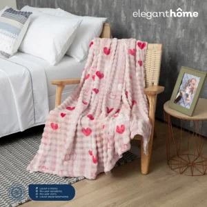 Cobija Piel Burbuja Estampada 180 x 200 cm Ultra Suave Antialérgica